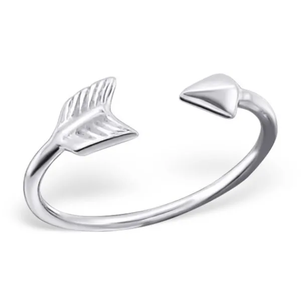 Studio Jewellery Midi And Knuckle Rings | Rings-Adjustable Arrow Sterling Silver Mid Finger Ring