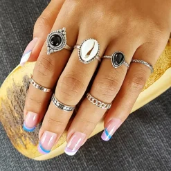 Studio Jewellery Midi And Knuckle Rings | Rings-Adjustable Bali Mid Finger Silver Ring