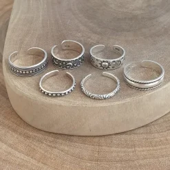 Studio Jewellery Midi And Knuckle Rings | Rings-Adjustable Bali Mid Finger Silver Ring