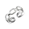 Studio Jewellery Feature & Stacker Rings | Rings-Adjustable Chain Link Silver Ring