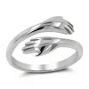 Studio Jewellery Feature & Stacker Rings | Rings-Adjustable Hug Silver Ring