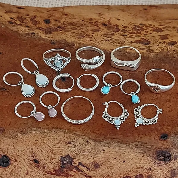 Studio Jewellery Feature & Stacker Rings | Rings-Adjustable Hug Silver Ring