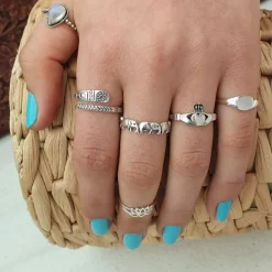 Studio Jewellery Feature & Stacker Rings | Rings-Baby Signet Silver Ring