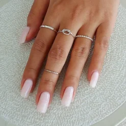 Studio Jewellery Feature & Stacker Rings | Rings-Beaded Band
