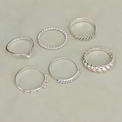 Studio Jewellery Feature & Stacker Rings | Rings-Beaded Band
