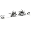 Studio Jewellery Stud Earrings | Earrings-Beaded Mandala Silver Earring Studs