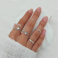 Studio Jewellery Feature & Stacker Rings | Rings-Beaded Mandala Silver Ring