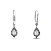 Studio Jewellery Hoop Earrings | Earrings-Beaded Water Drop White Shell Hoop Charm Earrings