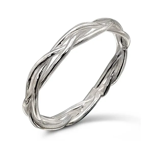 Studio Jewellery Feature & Stacker Rings | Rings-Birds Nest Polished Silver Ring