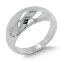Studio Jewellery Rings-Bold Dome Silver Ring