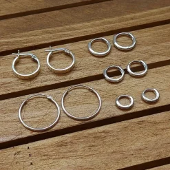 Studio Jewellery Hoop Earrings | Earrings-Bold Huggie Hoop Earrings