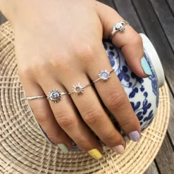 Studio Jewellery Feature & Stacker Rings | Rings-Bright Sun Silver Ring