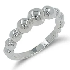 Studio Jewellery Rings-Bubble Silver Ring