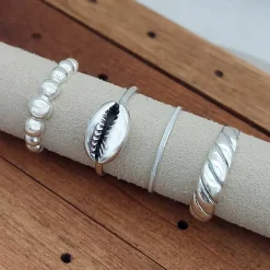 Studio Jewellery Rings-Bubble Silver Ring