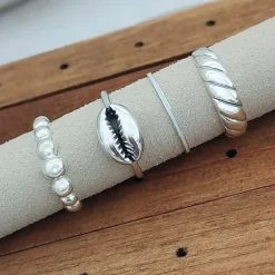Studio Jewellery Rings-Bubble Silver Ring