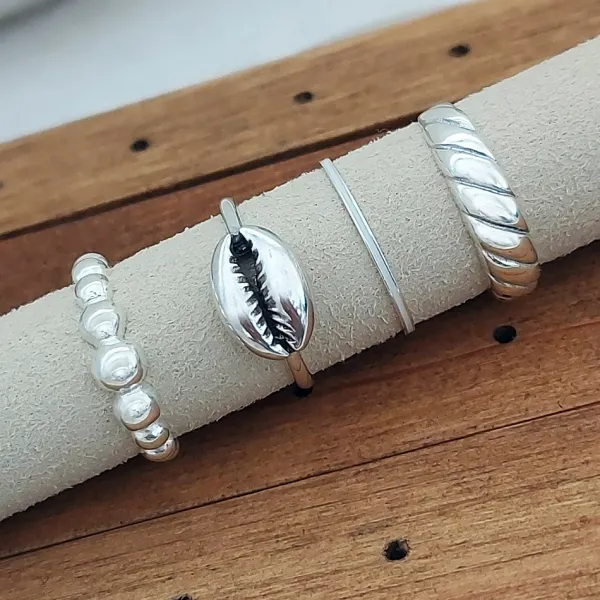 Studio Jewellery Rings-Bubble Silver Ring