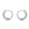 Studio Jewellery Earrings | Hoop Earrings-Classic Croissant Silver Hoop Earrings
