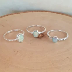 Studio Jewellery Gem Stone Rings | Rings-Classic Oval Opal Gemstone Ring