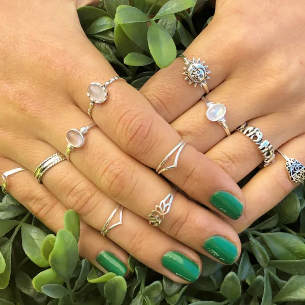 Studio Jewellery Gem Stone Rings | Rings-Classic Oval Rose Quartz Gemstone Ring