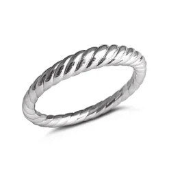 Studio Jewellery Feature & Stacker Rings | Rings-Croissant Silver Ring