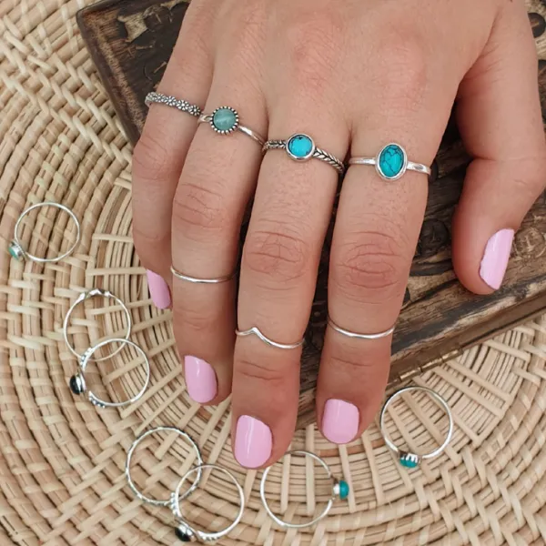 Studio Jewellery Feature & Stacker Rings | Rings-Daisy Series Band Ring in Solid 925 Sterling Silver