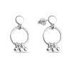 Studio Jewellery Stud Earrings | Earrings-Dangly Dots Silver Earring Studs
