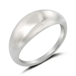 Studio Jewellery Feature & Stacker Rings | Rings-Dome Silver Ring