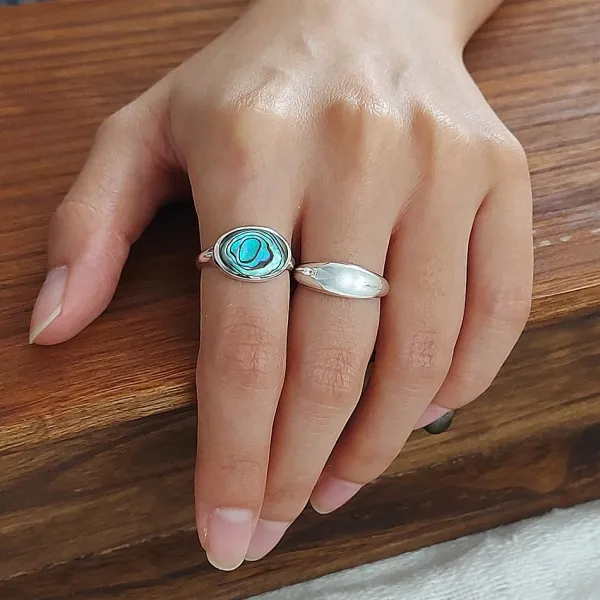 Studio Jewellery Feature & Stacker Rings | Rings-Dome Silver Ring
