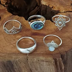 Studio Jewellery Feature & Stacker Rings | Rings-Dome Silver Ring