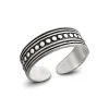 Studio Jewellery Midi And Knuckle Rings | Rings-Dot Band Silver Knuckler Ring