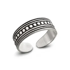 Studio Jewellery Midi And Knuckle Rings | Rings-Dot Band Silver Knuckler Ring