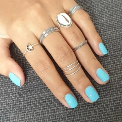 Studio Jewellery Feature & Stacker Rings | Rings-Dot Band Silver Ring