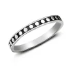 Studio Jewellery Feature & Stacker Rings | Rings-Dot Band Silver Stacker Ring