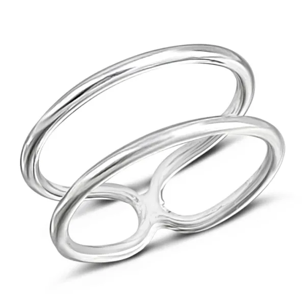 Studio Jewellery Feature & Stacker Rings | Rings-Double Band Ring
