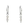 Studio Jewellery Hoop Earrings | Earrings-Duo Pearl Hoop Charm Earrings