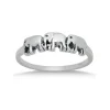 Studio Jewellery Feature & Stacker Rings | Rings-3 Elephants Sterling Silver Ring