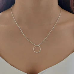 Studio Jewellery Necklaces-Fine Ring & Silver Necklace