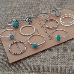 Studio Jewellery Feature & Stacker Rings | Rings-Fine Rope Stacker Sterling Silver Ring