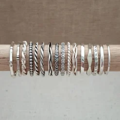 Studio Jewellery Feature & Stacker Rings | Rings-Fine Rope Stacker Sterling Silver Ring