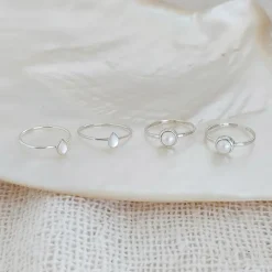 Studio Jewellery Gem Stone Rings | Rings-Freshwater Pearl Silver Ring