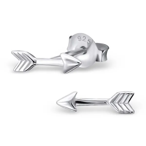 Studio Jewellery Stud Earrings | Earrings-Hypoallergenic Arrow Studs in 925 Sterling Silver