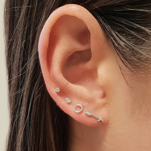Studio Jewellery Stud Earrings | Earrings-Hypoallergenic Arrow Studs in 925 Sterling Silver