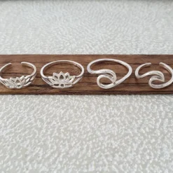 Studio Jewellery Feature & Stacker Rings | Rings-Lotus Silver Ring