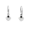 Studio Jewellery Hoop Earrings | Earrings-Mandala Hoop Charm Silver Earrings