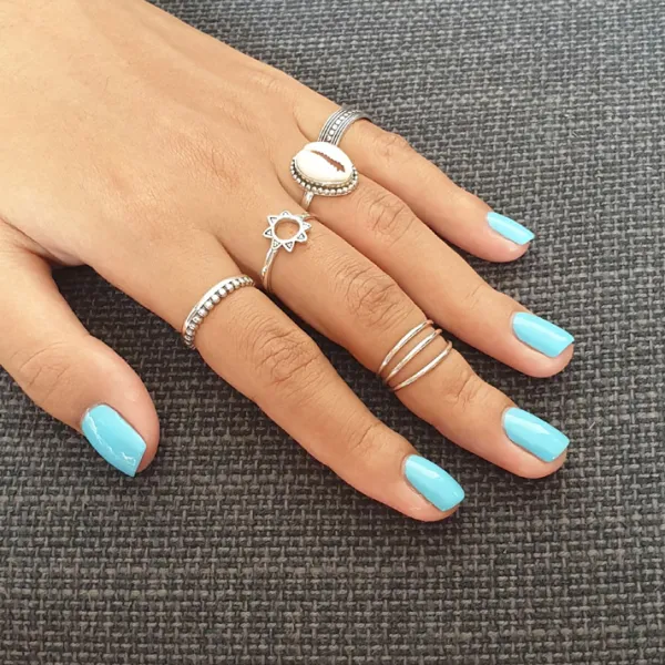Studio Jewellery Feature & Stacker Rings | Rings-Mandala Sun Silver Ring