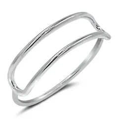 Studio Jewellery Feature & Stacker Rings | Rings-Minimalistic Oblong Silver Ring