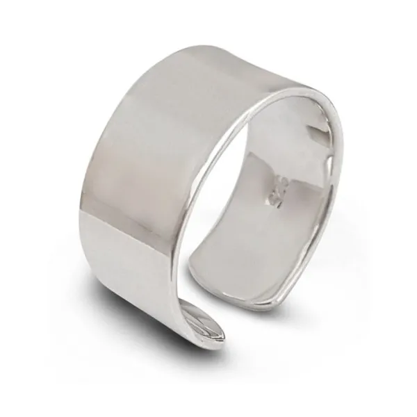 Studio Jewellery Feature & Stacker Rings | Rings-10mm Adjustable Band Silver Ring