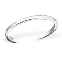 Studio Jewellery Midi And Knuckle Rings | Rings-1mm Adjustable Rock Mid Finger Silver Ring