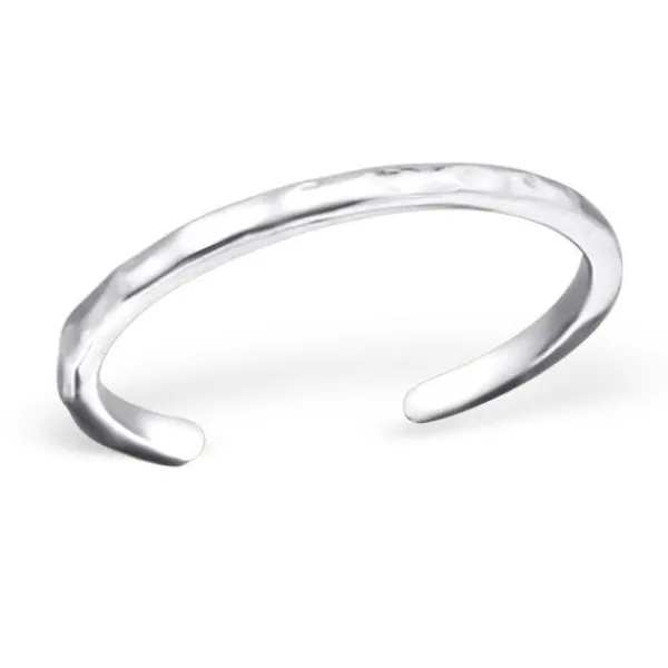 Studio Jewellery Midi And Knuckle Rings | Rings-1mm Adjustable Rock Mid Finger Silver Ring
