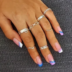 Studio Jewellery Feature & Stacker Rings | Rings-5mm Band Ringlet Silver Ring